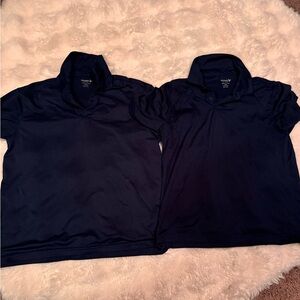 2 size 8 old navy could soft navy blue polo shirts